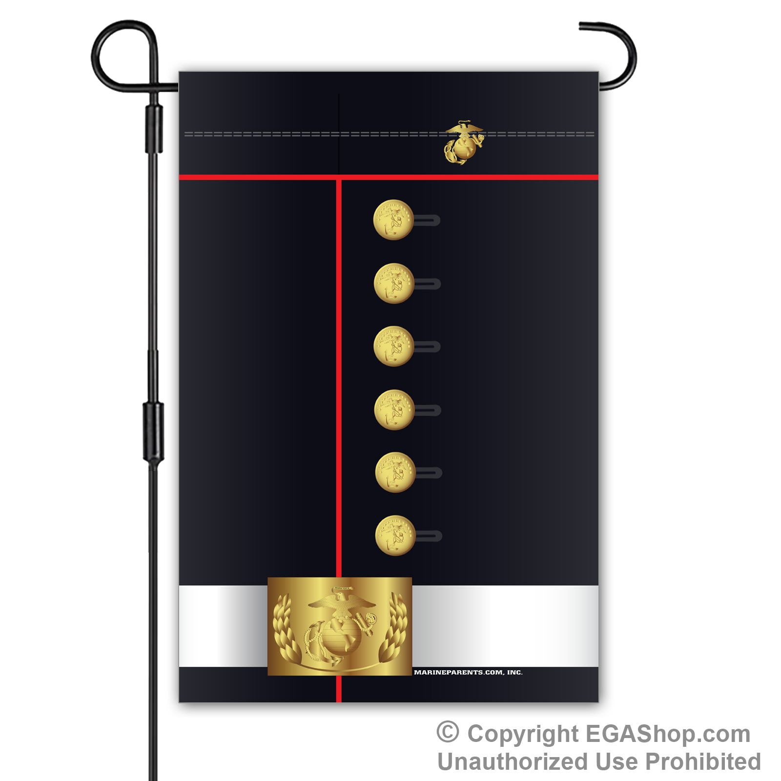 Garden Flag: Marines Dress Blue Uniform The EGA Shop by Marine Parents Garden Flag: Marines Dress Blue Uniform The EGA Shop by Marine Parents