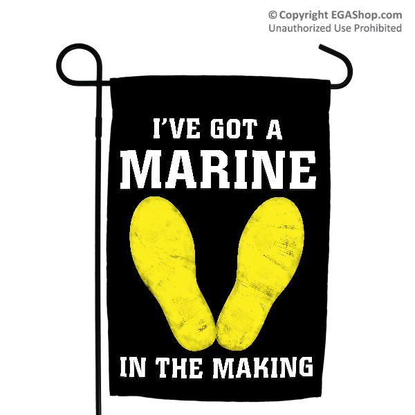 Garden Flag: Marine in the Making (Black, 2nd Btn)