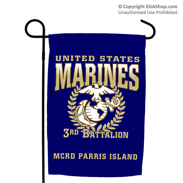 Garden Flag: Recruit Family, 3rd Btn (Parris Island)