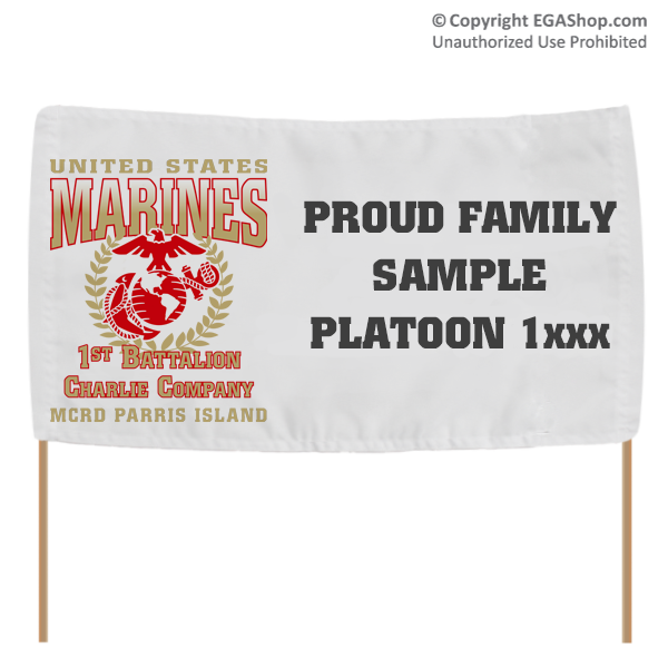 Graduation Banner: 1st Recruit Battalion
