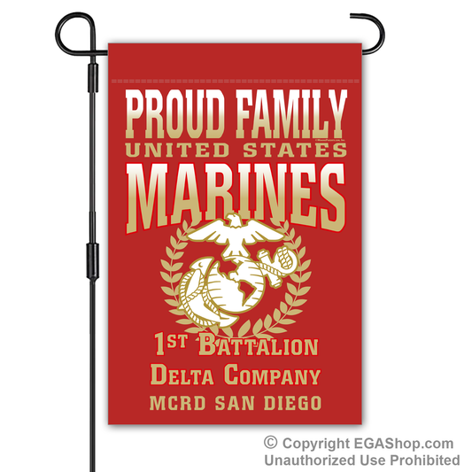 Garden Flag: Delta Proud Family, Mom, Dad (San Diego)