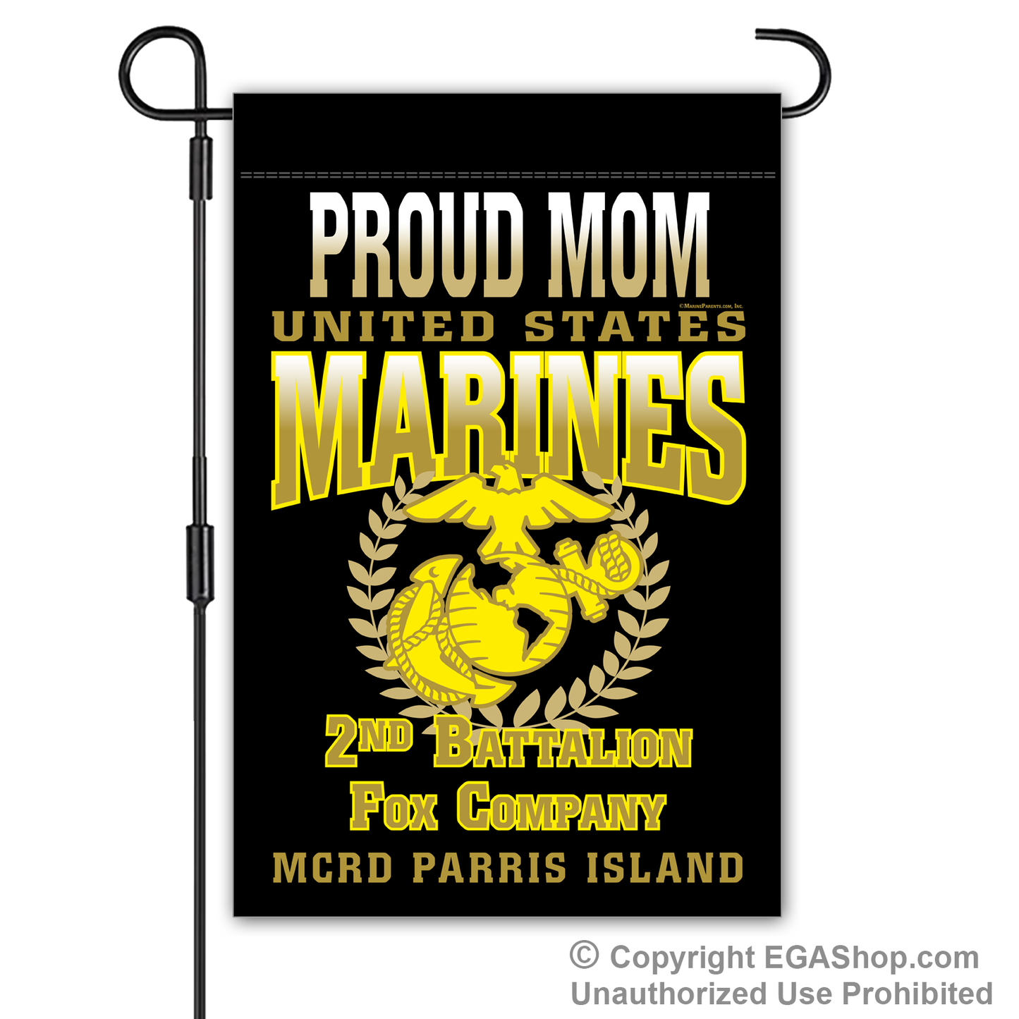 Garden Flag: Fox Proud Family, Mom, Dad (Parris Island)