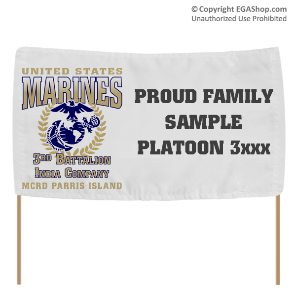 Graduation Banner: 3rd Recruit Battalion
