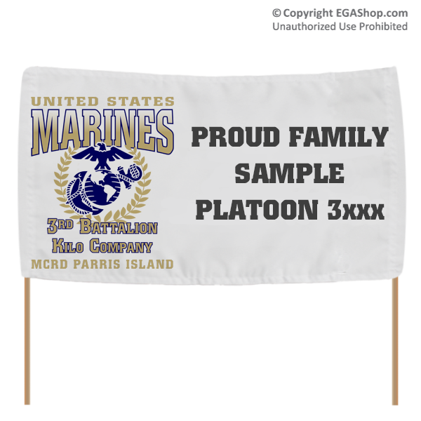 Graduation Banner: 3rd Recruit Battalion