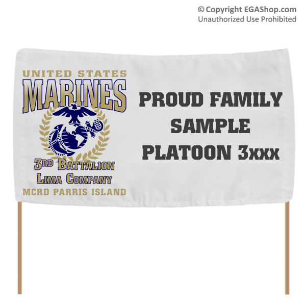 Graduation Banner: 3rd Recruit Battalion