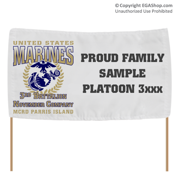 Graduation Banner: 3rd Recruit Battalion