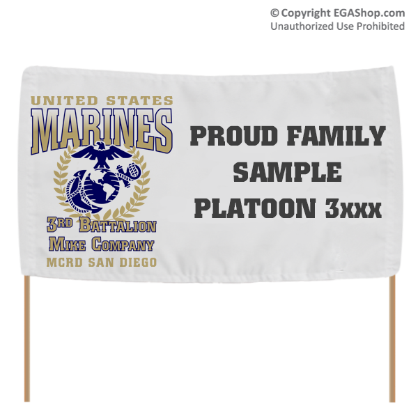 Graduation Banner: 3rd Recruit Battalion