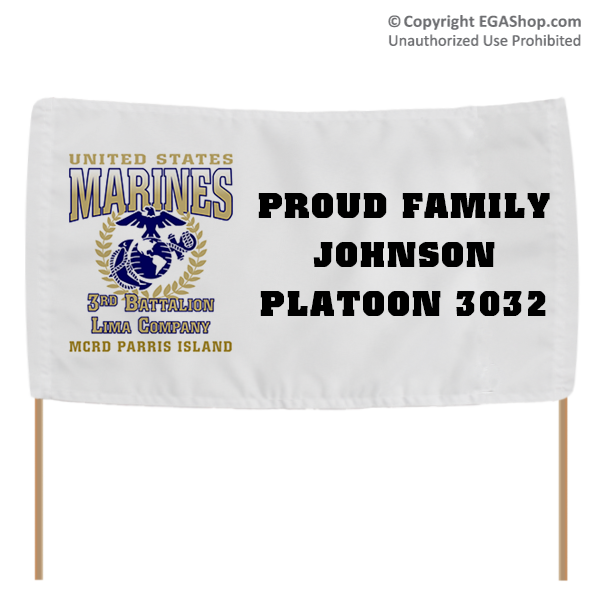 Graduation Banner: 3rd Recruit Battalion