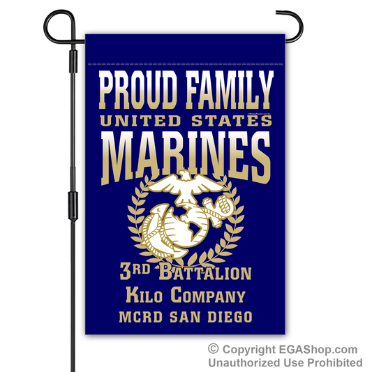 Garden Flag: Kilo Proud Family, Mom, Dad (San Diego)