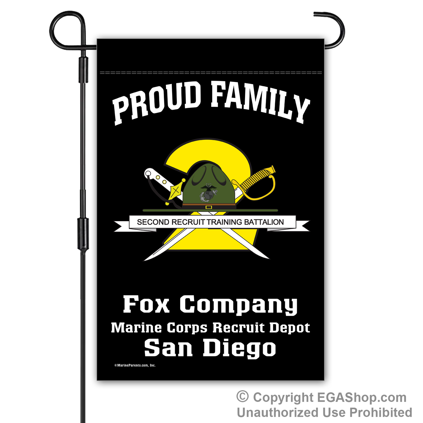 Garden Flag: Fox 2nd BTN Crest Proud Family (San Diego)