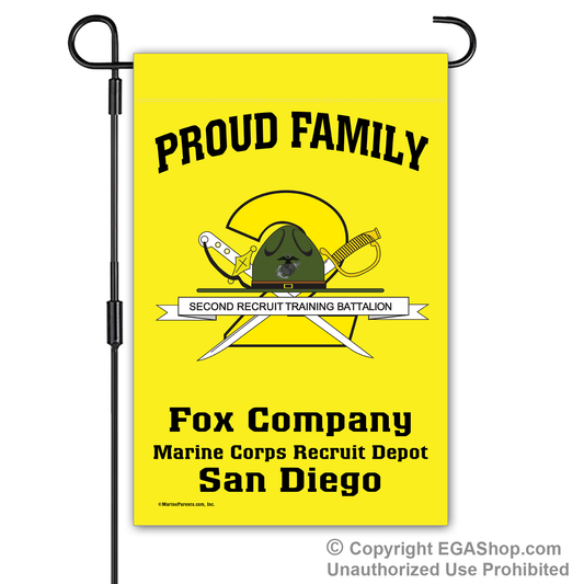 Garden Flag: Fox 2nd BTN Crest Proud Family (San Diego)