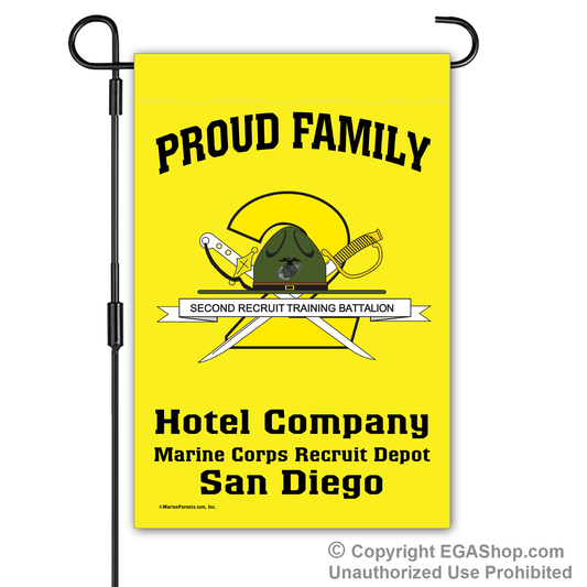 Garden Flag: Hotel 2nd BTN Crest Proud Family (San Diego)