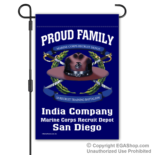 Garden Flag: India 3rd BTN Crest Proud Family (San Diego)