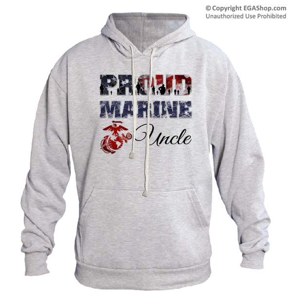 Hoodie: Proud Marine Family