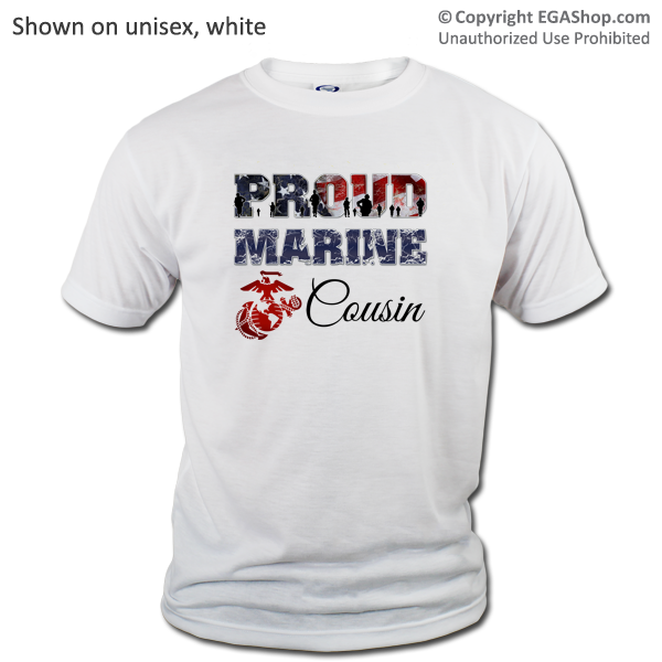 T-Shirt: Proud Marine Family on White