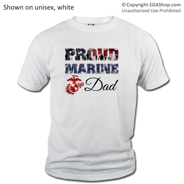 T-Shirt: Proud Marine Family on White