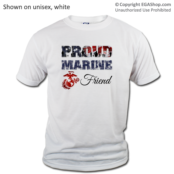 T-Shirt: Proud Marine Family on White