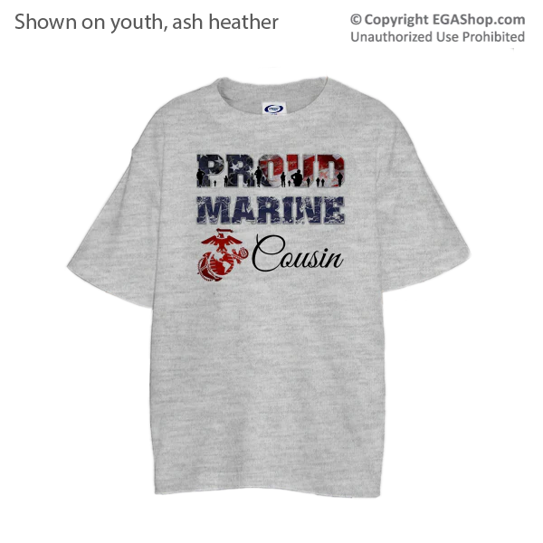 Youth T-Shirt: Proud Marine Family