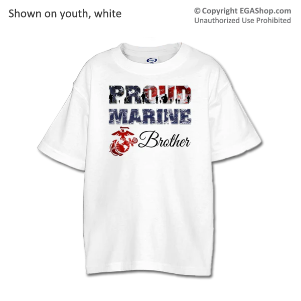 Youth T-Shirt: Proud Marine Family