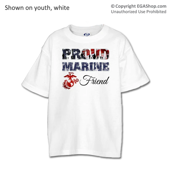 Youth T-Shirt: Proud Marine Family