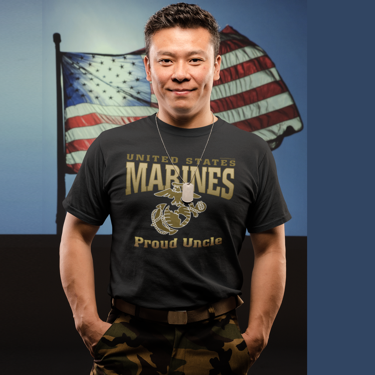 T-Shirt: United States Marines Proud Uncle