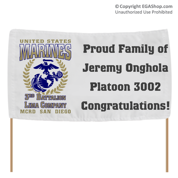 Graduation Banner: 3rd Recruit Battalion