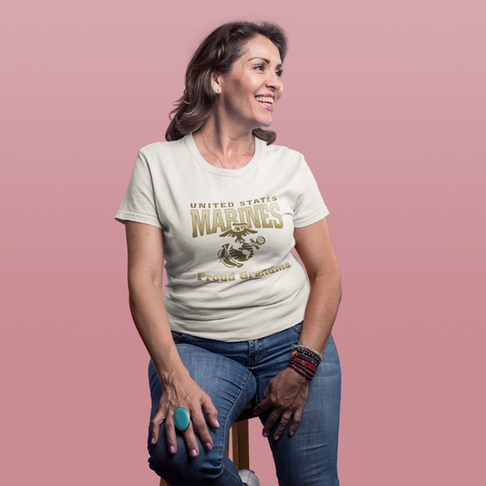 T-Shirt: United States Marines Proud Grandma