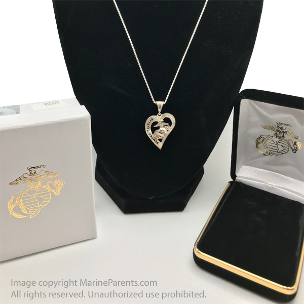 Necklace, Heart Semper Fidelis