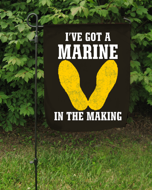Garden Flag: Marine in the Making (Black, 2nd Btn)