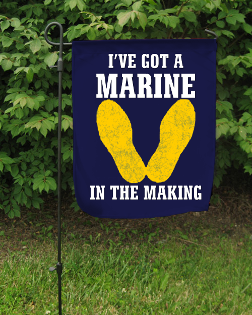 Garden Flag: Marine in the Making (Blue, 3rd Btn)