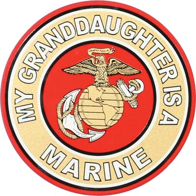 Decal, EGA My Granddaughter Is A Marine