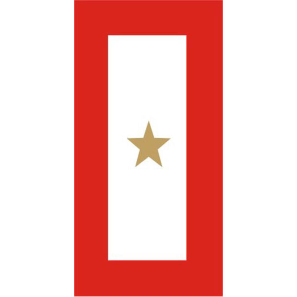 Sticker, Service Flag, Gold Star