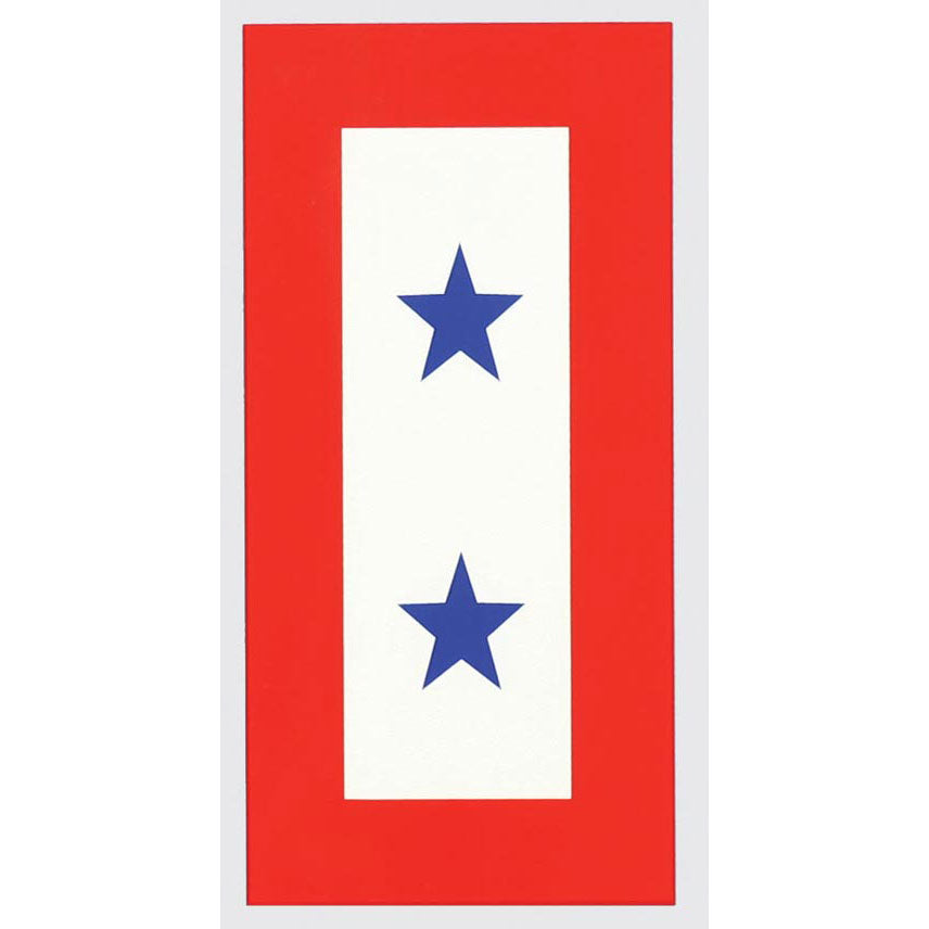 Decal, Service Flag, 2 Blue Stars