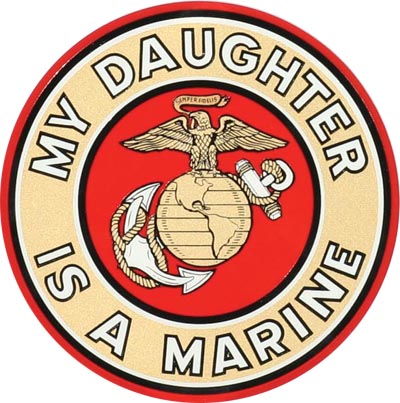 Decal, EGA My Daughter Is A Marine