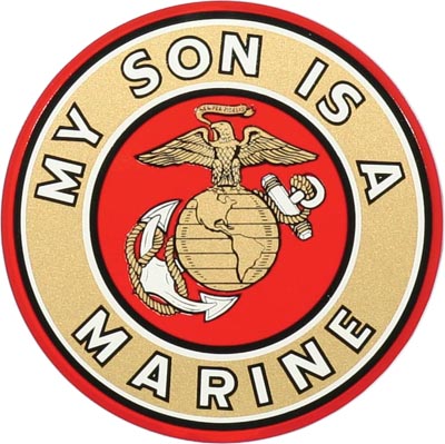 Decal, EGA My Son Is A Marine