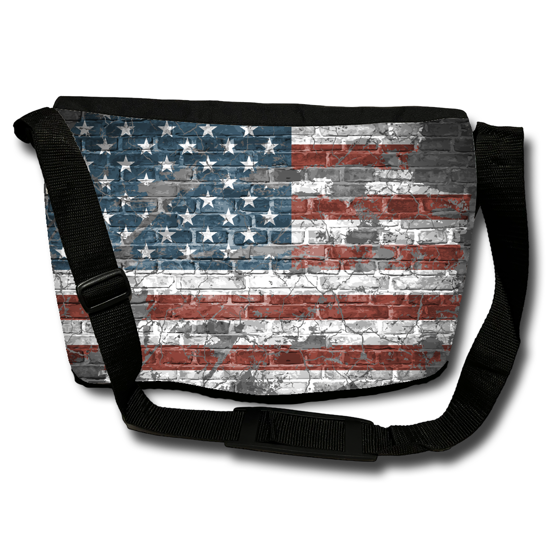 Messenger Bag: American Flag