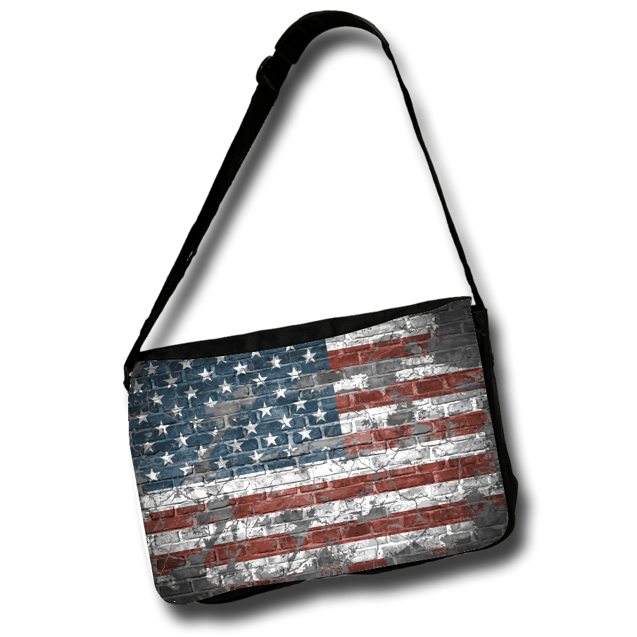 Messenger Bag: American Flag