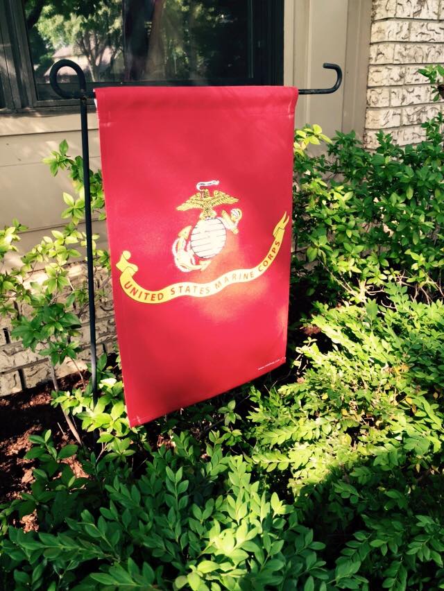 Garden Flag: Likeness of the Marine Corps Flag