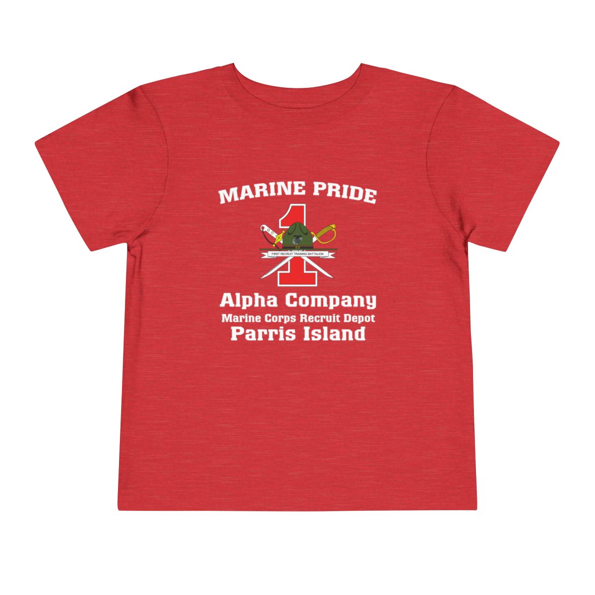 1st Btn CREST Choose Company & Personalized Back (TODDLER T-Shirt)