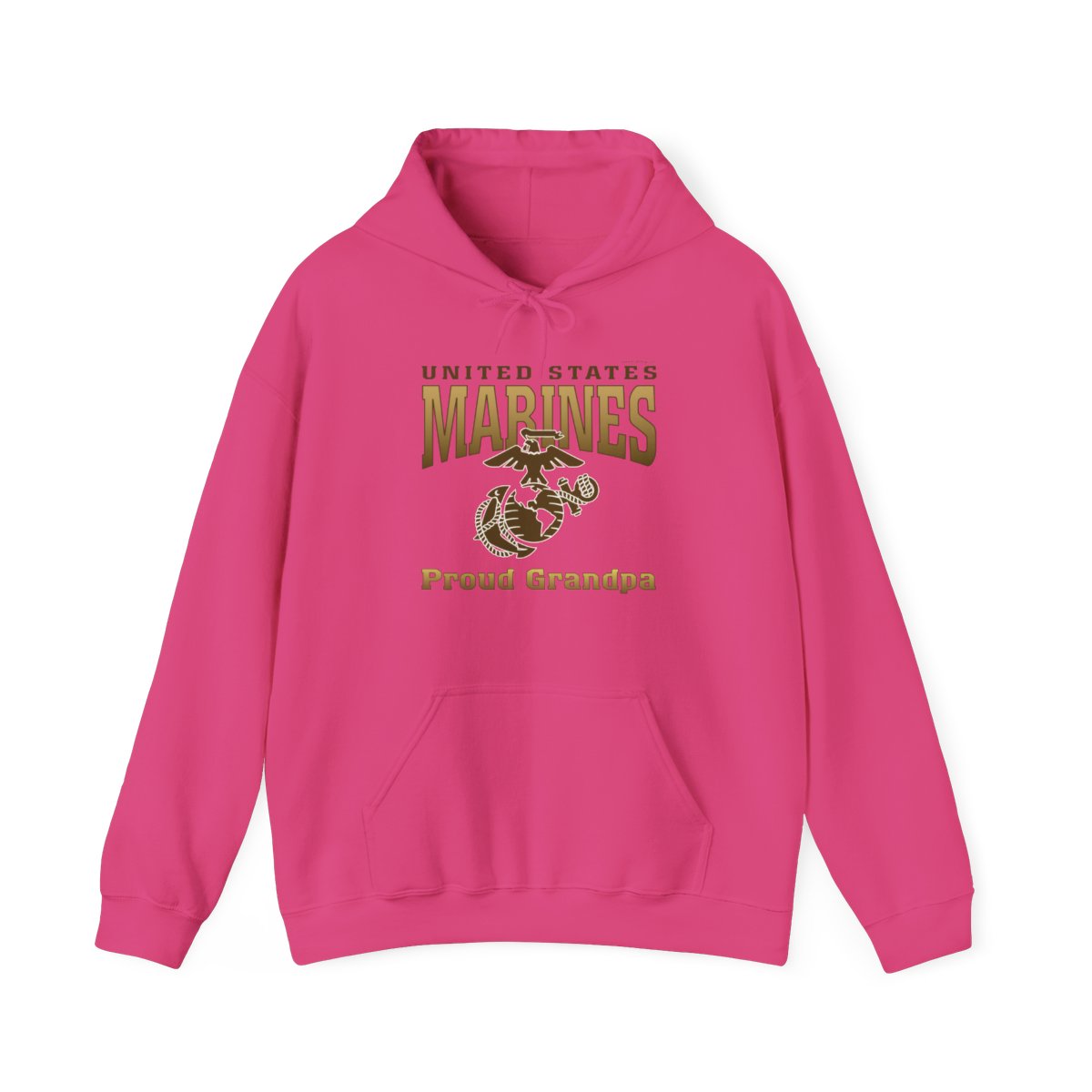 Hoodie ADULT Heavyweight: United States Marines Proud ____ (Choose Affiliation)