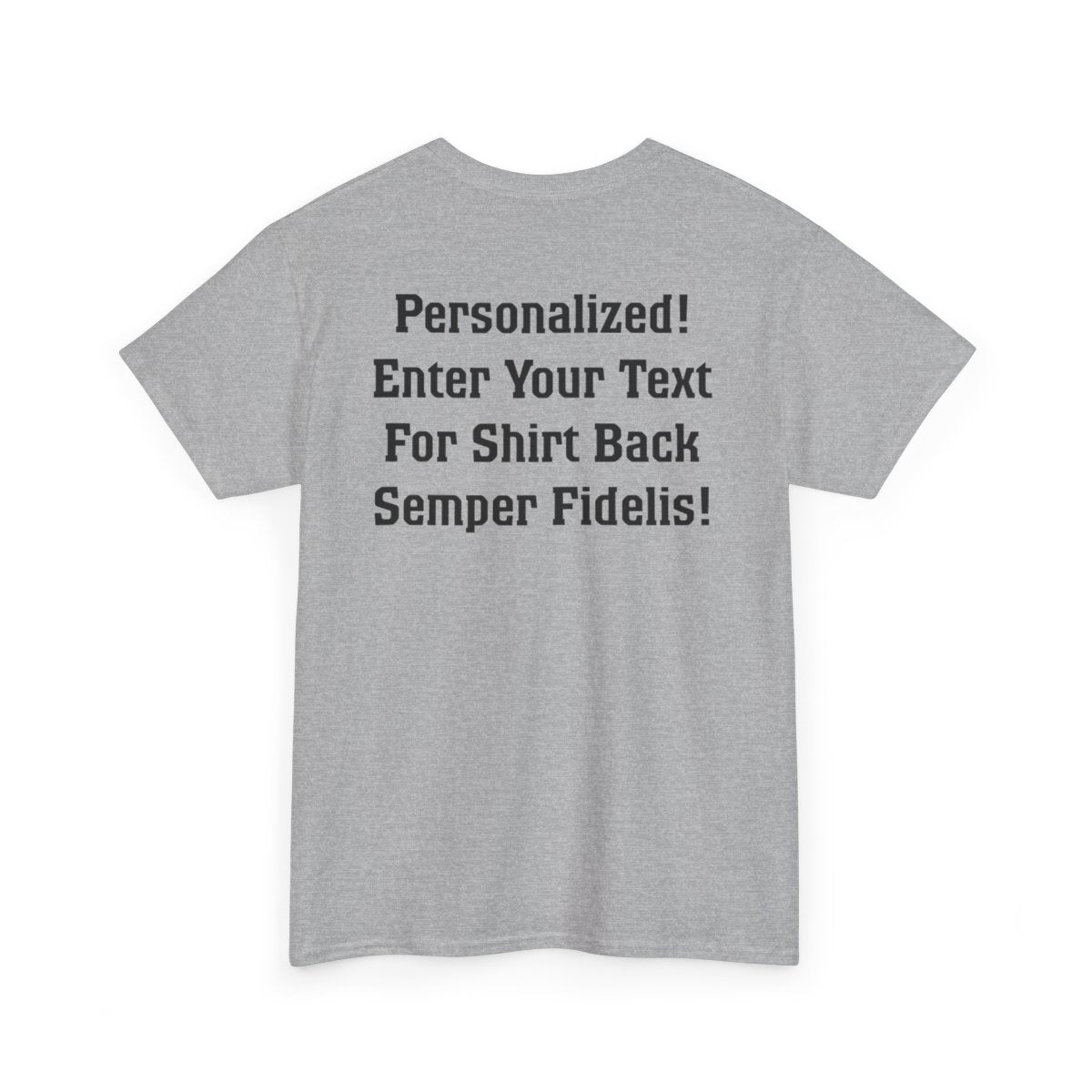 T-Shirt Flag Proud Marine ___ & PERSONALIZED Back