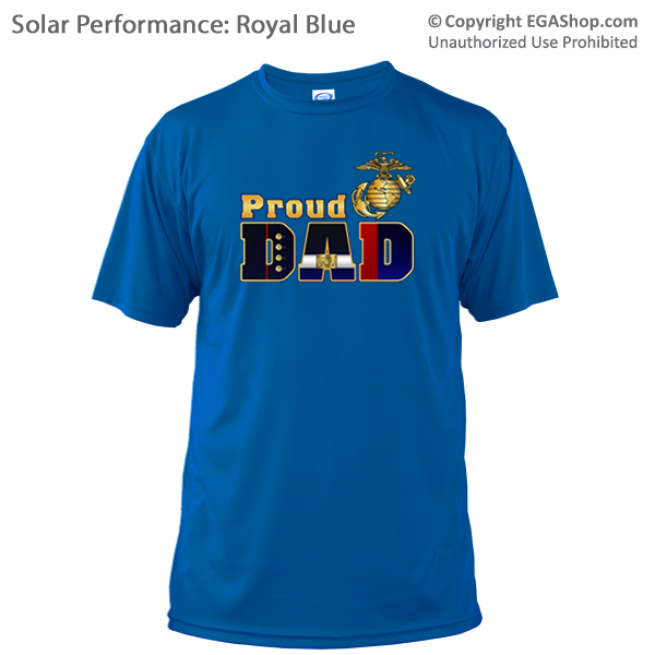 Short Sleeve Shirt (Unisex, Solar): Dress Blue MoM OR Dad