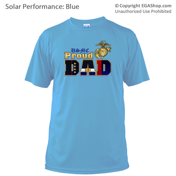 Short Sleeve Shirt (Unisex, Solar): Dress Blue MoM OR Dad