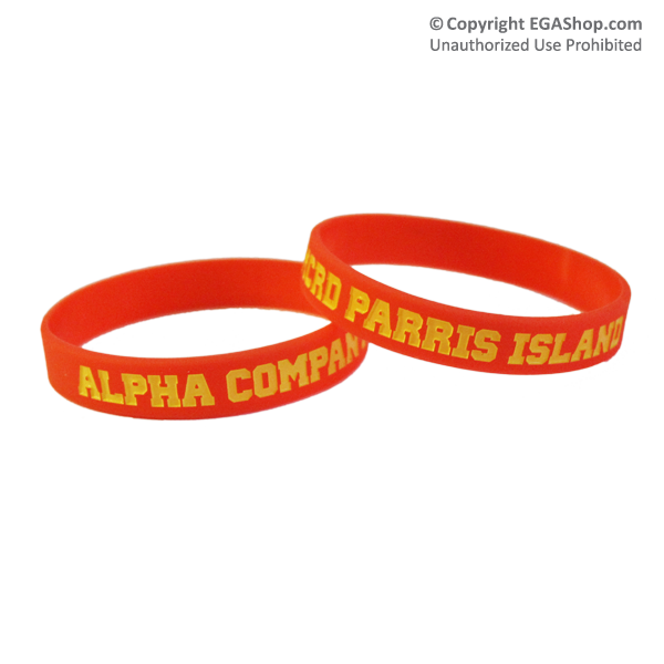 Wristband: 1st Btn Parris Island, Choose A, B, C, D