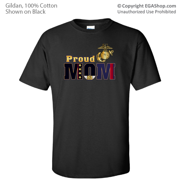 Dress Blue Mom or Dad T-Shirt on Blue or Black