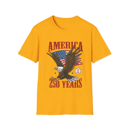 America 250 Years Eagle T-Shirt – Patriotic USA Flag Tee