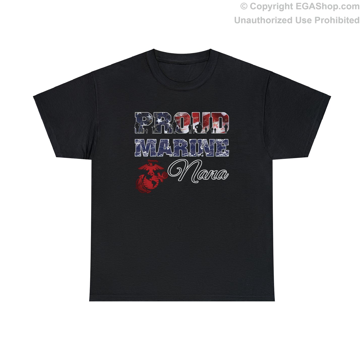 T-Shirt Proud Marine Nana (Your Choice of Colors)