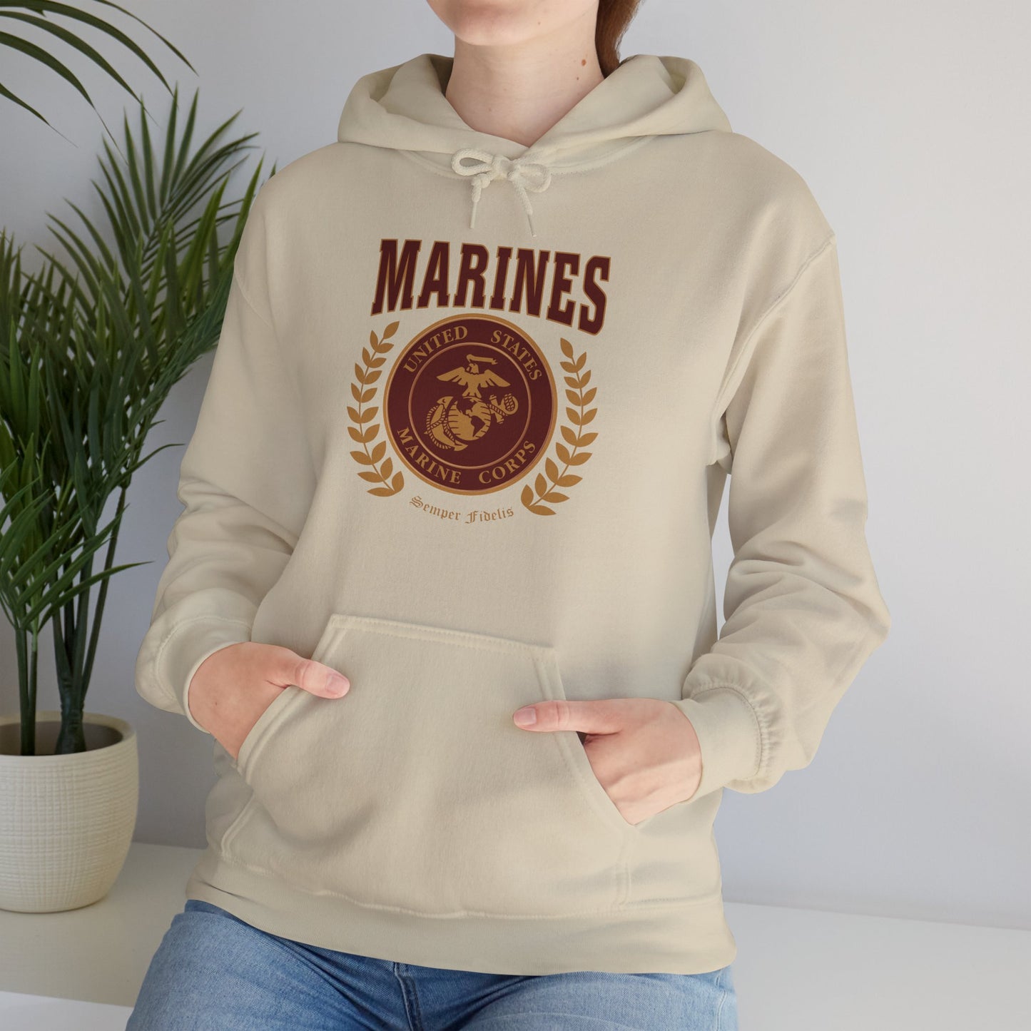 Hoodie: Marines Red Seal (Color Choices)