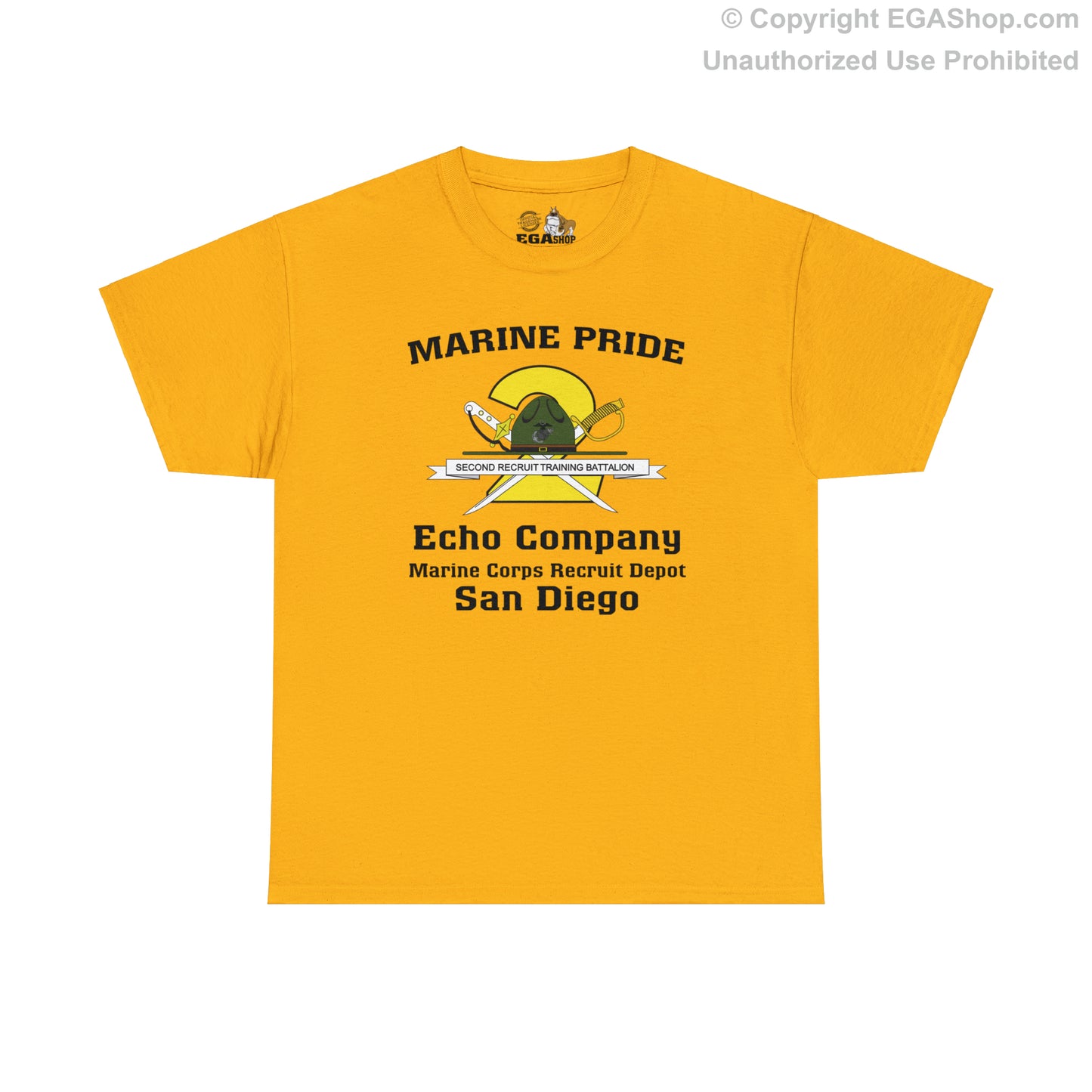 T-Shirt, Adult Heavy Cotton: 2nd Btn Echo San Diego