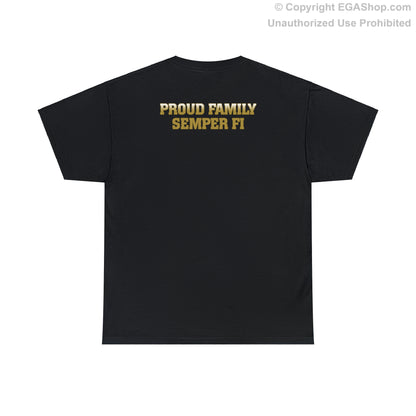 T-Shirt: Golf Co. MCRD Parris Island (EGA + Back Proud Family)